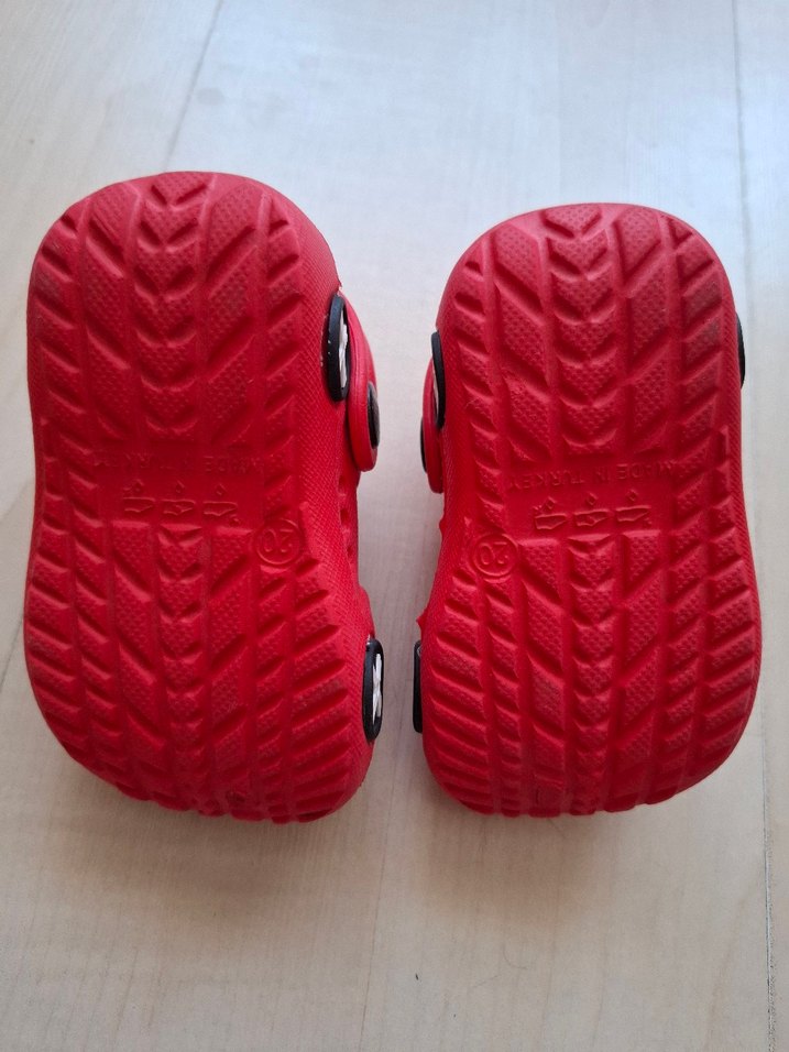 Kırmızı Baskılı Çocuk Terlikleri-20 no - Görsel 5