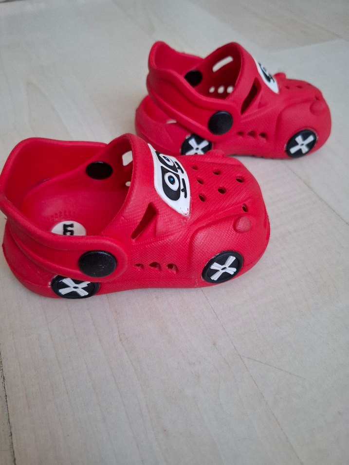 Kırmızı Baskılı Çocuk Terlikleri-20 no - Görsel 2