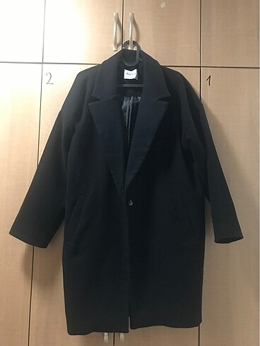 Diğer Siyah oversize kaban