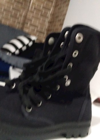 Siyah Rock Punk Erkek Ayakkabı Bağcığı - Görsel 3