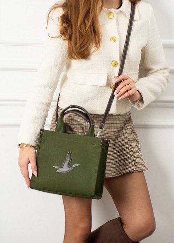 BeymenClub Siyah Nakışlı Süet Kemerli Kadın Çanta - Görsel 8