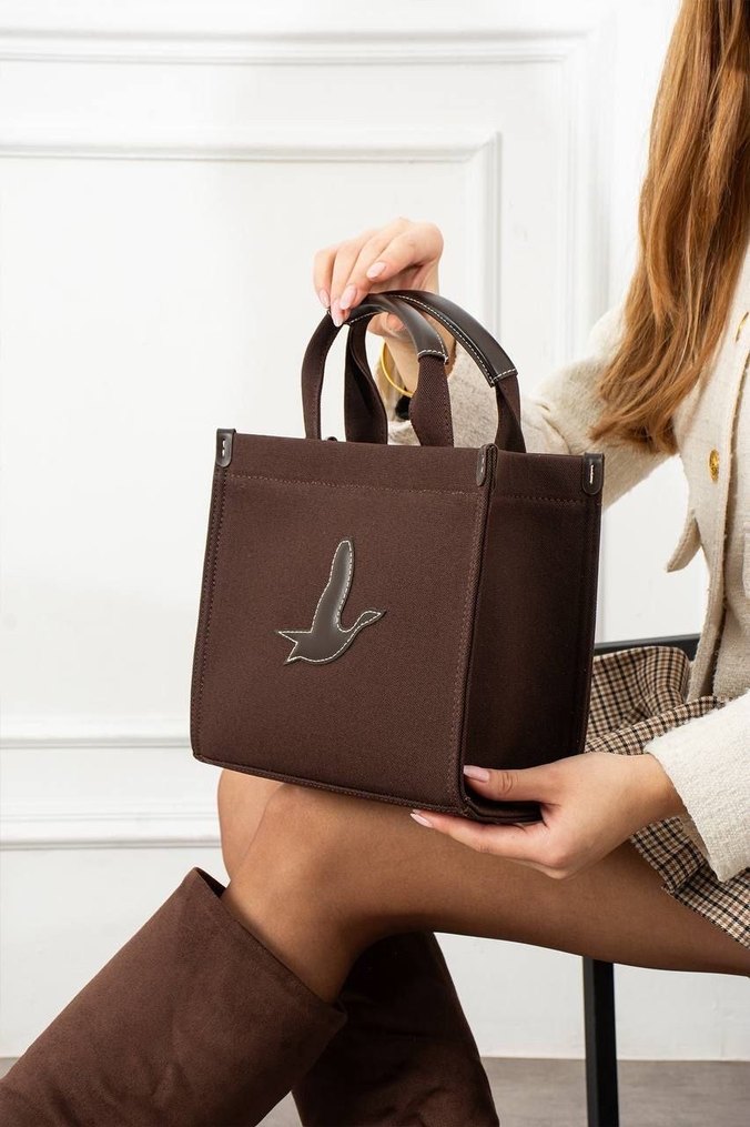 BeymenClub Siyah Nakışlı Süet Kemerli Kadın Çanta - Görsel 5