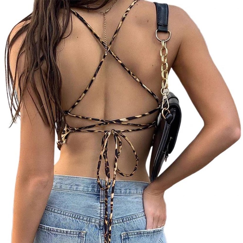 Leopar Arkası Çapraz Crop - Görsel 3