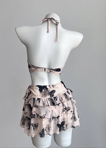 Kelebek Desenli 4 Lü Bikini Takım - Görsel 4