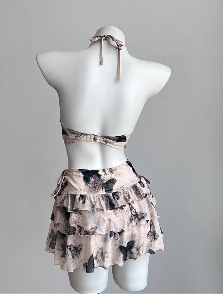 Kelebek Desenli 4 Lü Bikini Takım - Görsel 4