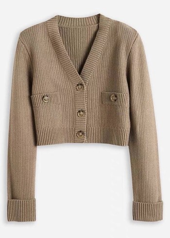 Bej Midi Triko Elbise 3lü Takım - Görsel 5