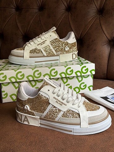 Dolce & Gabbana Dolce Gabbana Mikro Taşlı Sneaker 36/40