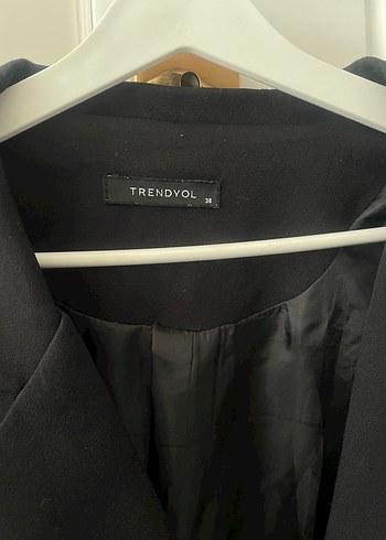 Siyah Kemerli Kadın Blazer Ceket - Görsel 4