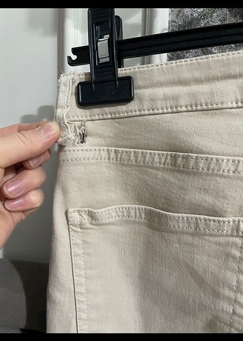 Bej flare jeans - Görsel 6