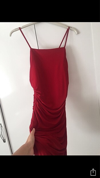 l Beden Kırmızı mini elbise