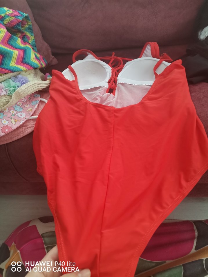 Turuncu mayokini-şort mayo-büyük beden mayo - Görsel 3