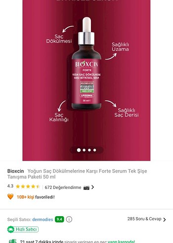 Beden Renk Bioxcin Forte Bitkisel Saç Serumu