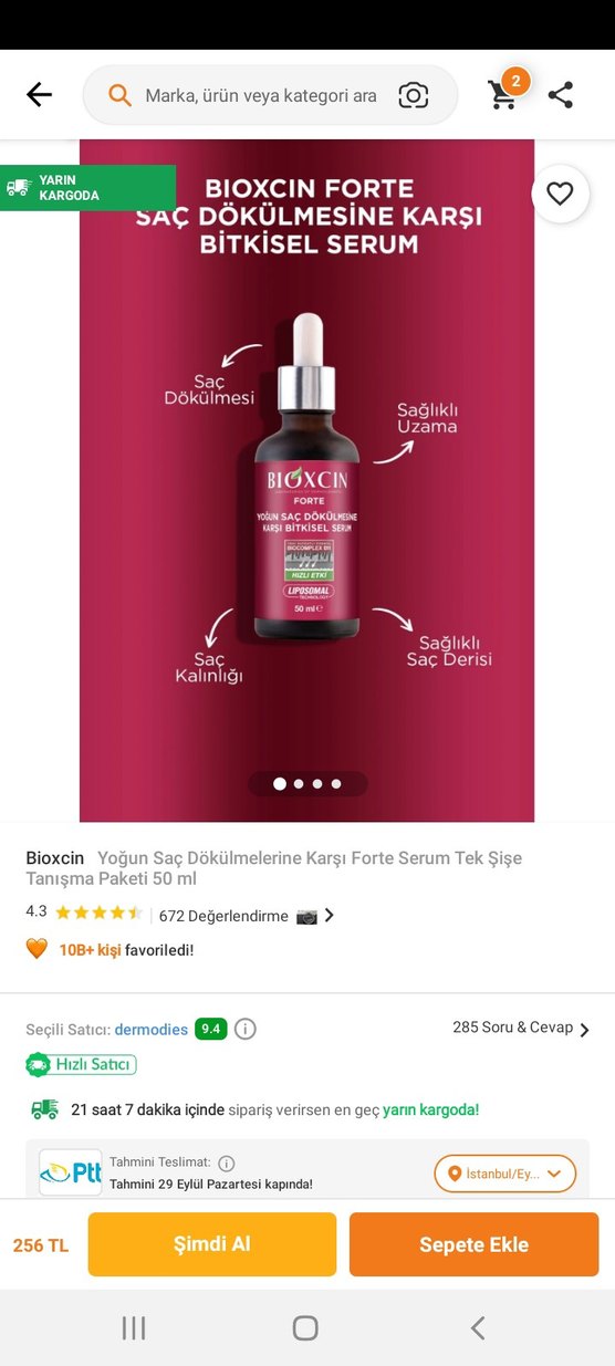 Bioxcin Forte Bitkisel Saç Serumu - Görsel 4