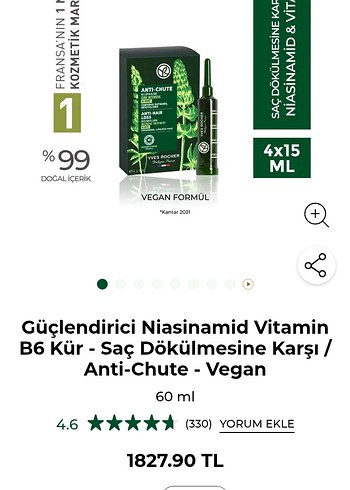 Yves Rocher Saç Dökülmesine Karşı Bakım Kürü - Görsel 5