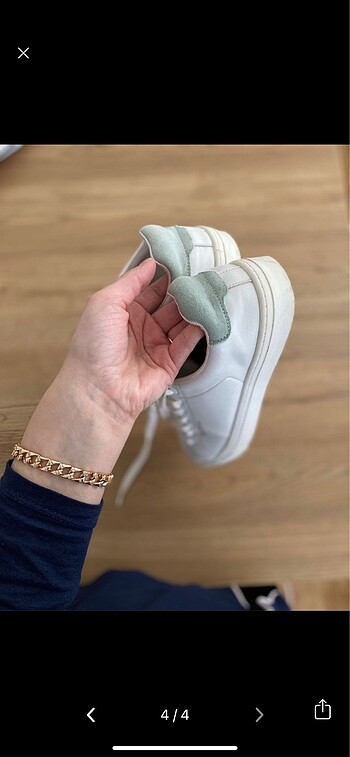 38 Beden beyaz Renk Pull and bear beyaz sneaker