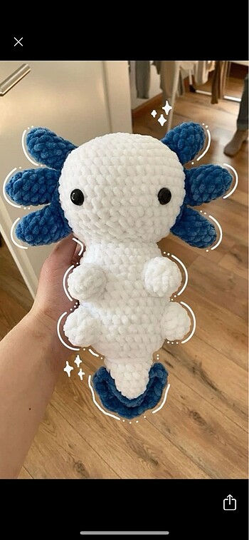 Amigurumi axolotl