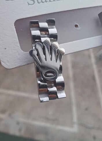 Rolex Rolex çelik küpe
