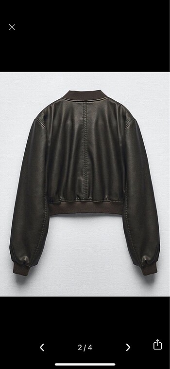 Zara Zara bomber deri ceket