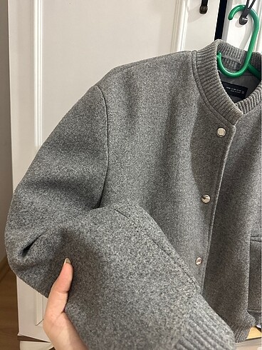 xs Beden Zara gri bomber ceket