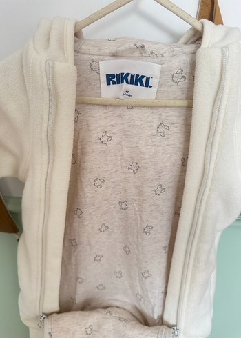 Beyaz Fermuarlı Bebek Kış Tulumu - Görsel 3