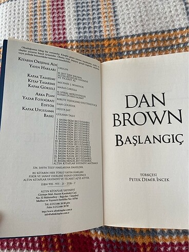  Beden dan brown-başlangıç