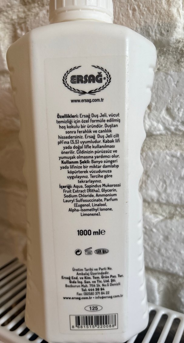 Ersag Doğal Özlü Duş Jeli - Görsel 2