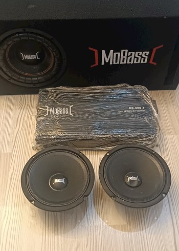 MoBass Siyah Müzik Sistemi Seti KOMPLE SET HALİNDE