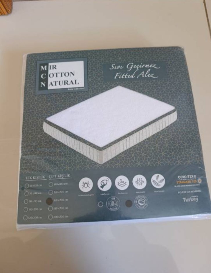 tek kişilik sıvı geçirmez alez 100*200 - Görsel 4