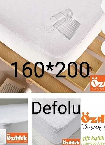 Özdilek etiketli çift kişilik küçük defolu 160*200