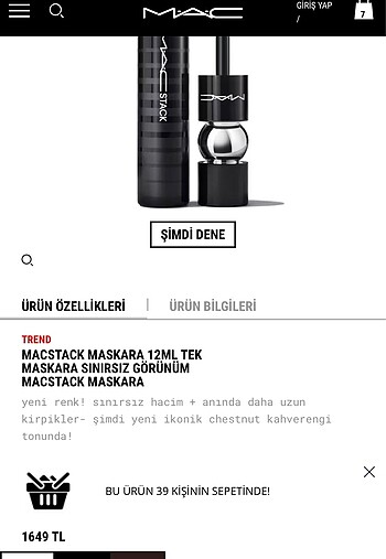 MAC Mac maskara