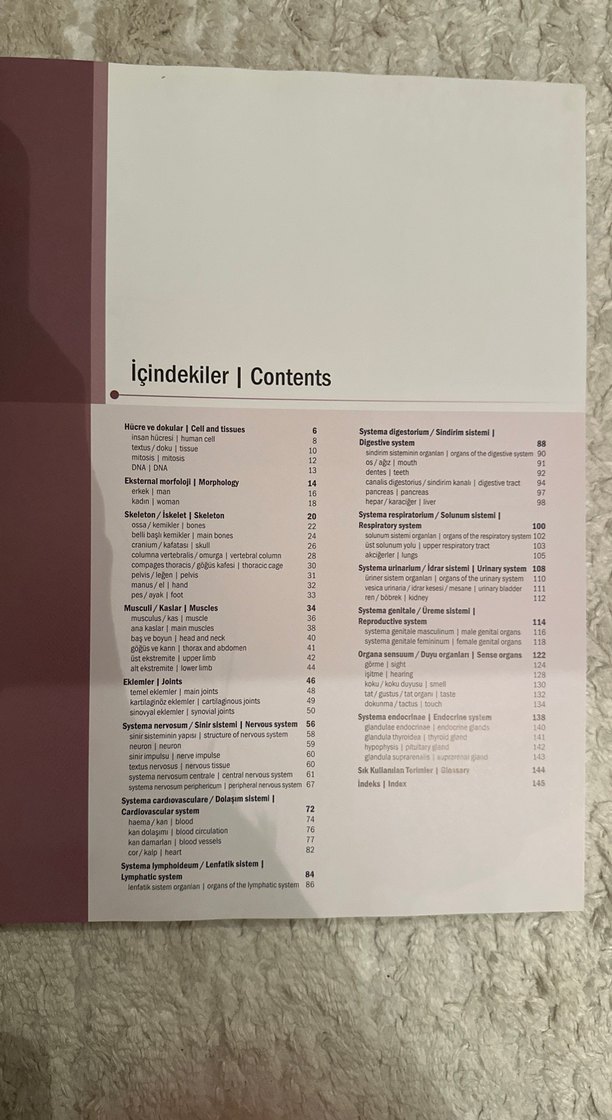 İnsan Anatomisi Atlası - Latince, Türkçe, İngilizce - Görsel 2