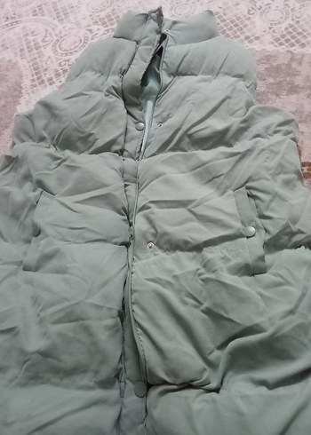 Pembe Düğmeli  peluş Kadın Yelek - Görsel 7