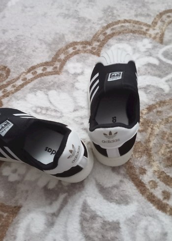 Adidas marka erkek kız ,Çocuk Siyah Zebra Desenli Spor Ayakkabı - Görsel 2
