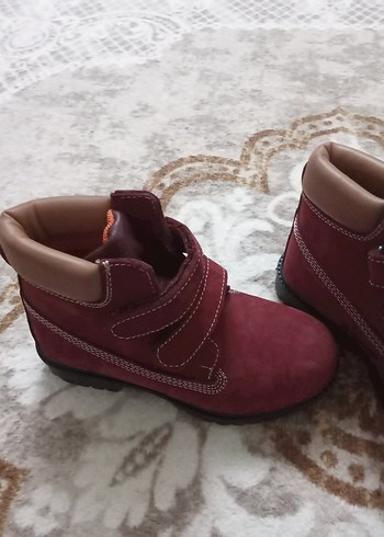 Bordo Süet Erkek kız Çocuk Botu - Görsel 2