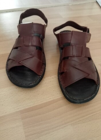 Hakiki Deri Erkek Sandalet - Görsel 2