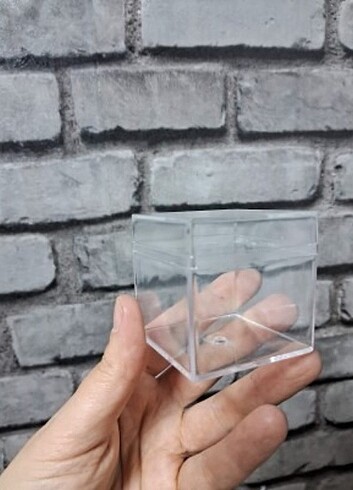 5x5x5 cm Şeffaf Kutu