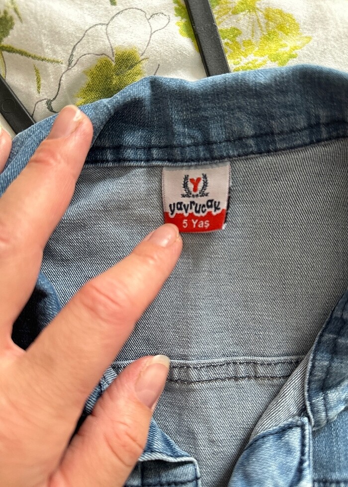 Erkek çocuk kot gömlek ceket - Görsel 2