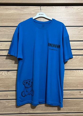 Diğer Canli Mavi Oversize Tisort