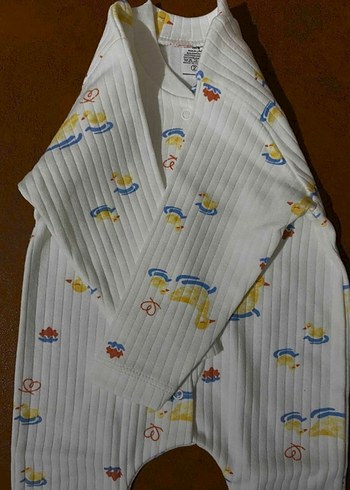 Uzun Kollu, Düğmeli Bebek Tulumu - Görsel 3