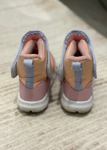 Kız Çocuk Pudra Renkli Cırt Cırtlı Bot - Görsel 2