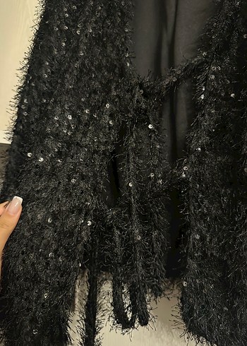 s Beden Massimo dutti Siyah Kürklü Kadın Ceket