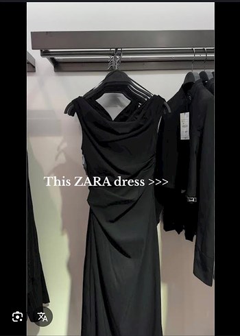 Zara drapeli elbise - Görsel 4