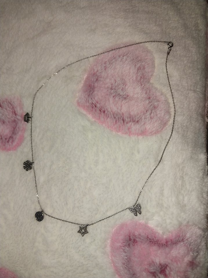 925 ayar gümüş şans kolyesi - Görsel 4