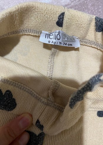 Kız Çocuk Örme Kahverengi Tayt - Görsel 2