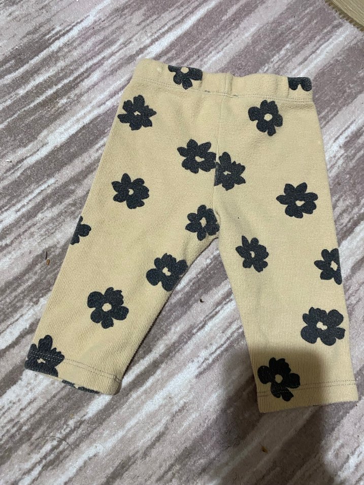 Kız Çocuk Örme Kahverengi Tayt - Görsel 3