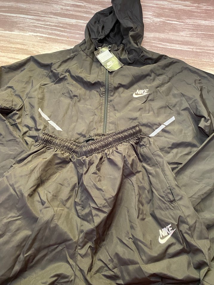 Nike Siyah Fermuarlı Erkek eşofman takımı - Görsel 5