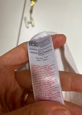 Kız Çocuk Beyaz Uzun Kollu Baskılı Sweatshirt - Görsel 4