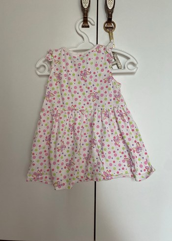 Kız Çocuk Puantiyeli Fırfırlı Elbise - Görsel 3