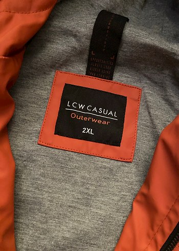 Turuncu Parlak Kapüşonlu Erkek Ceket - Görsel 4