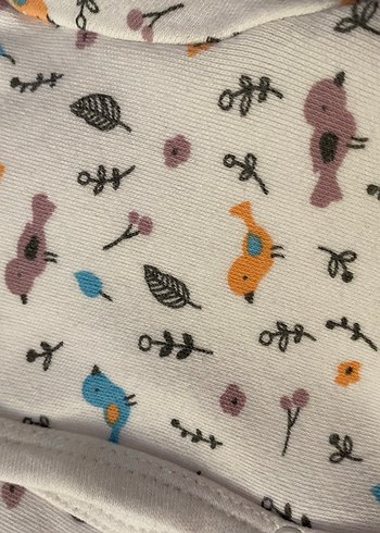 Renkli Desenli Uzun Kollu Bebek Tulum - Görsel 3